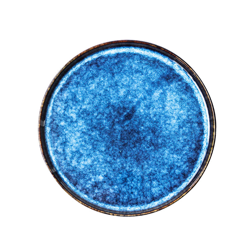 Japanese ceramic plate "Aozora"