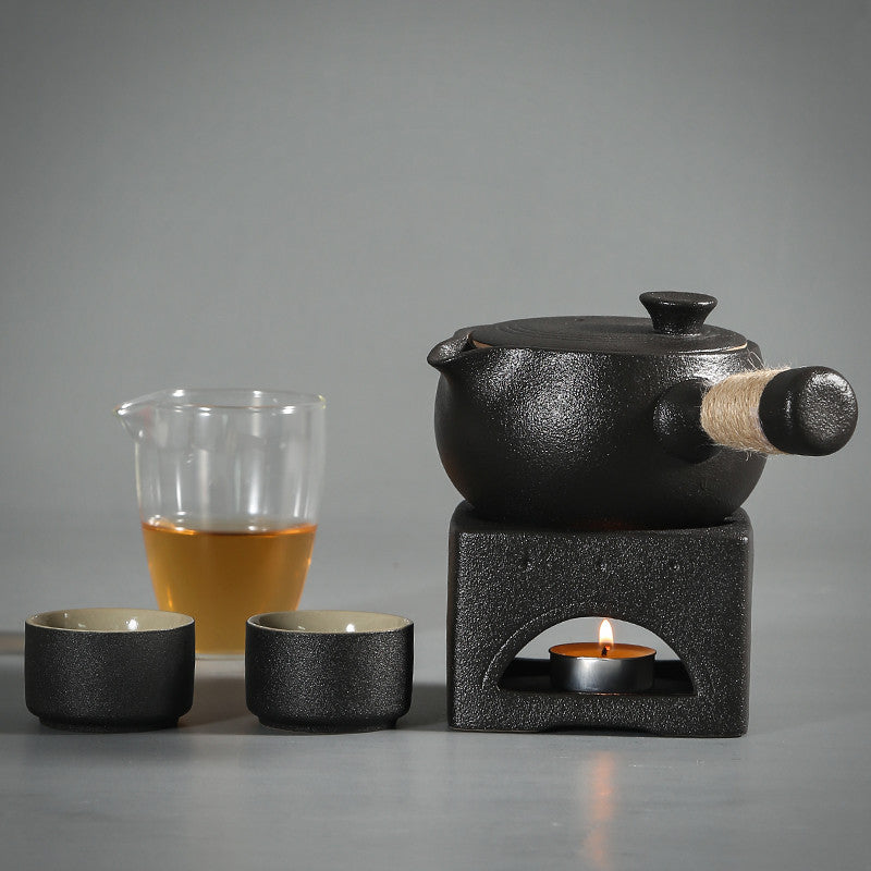 Traditional teapot with stove "Fukuoka"