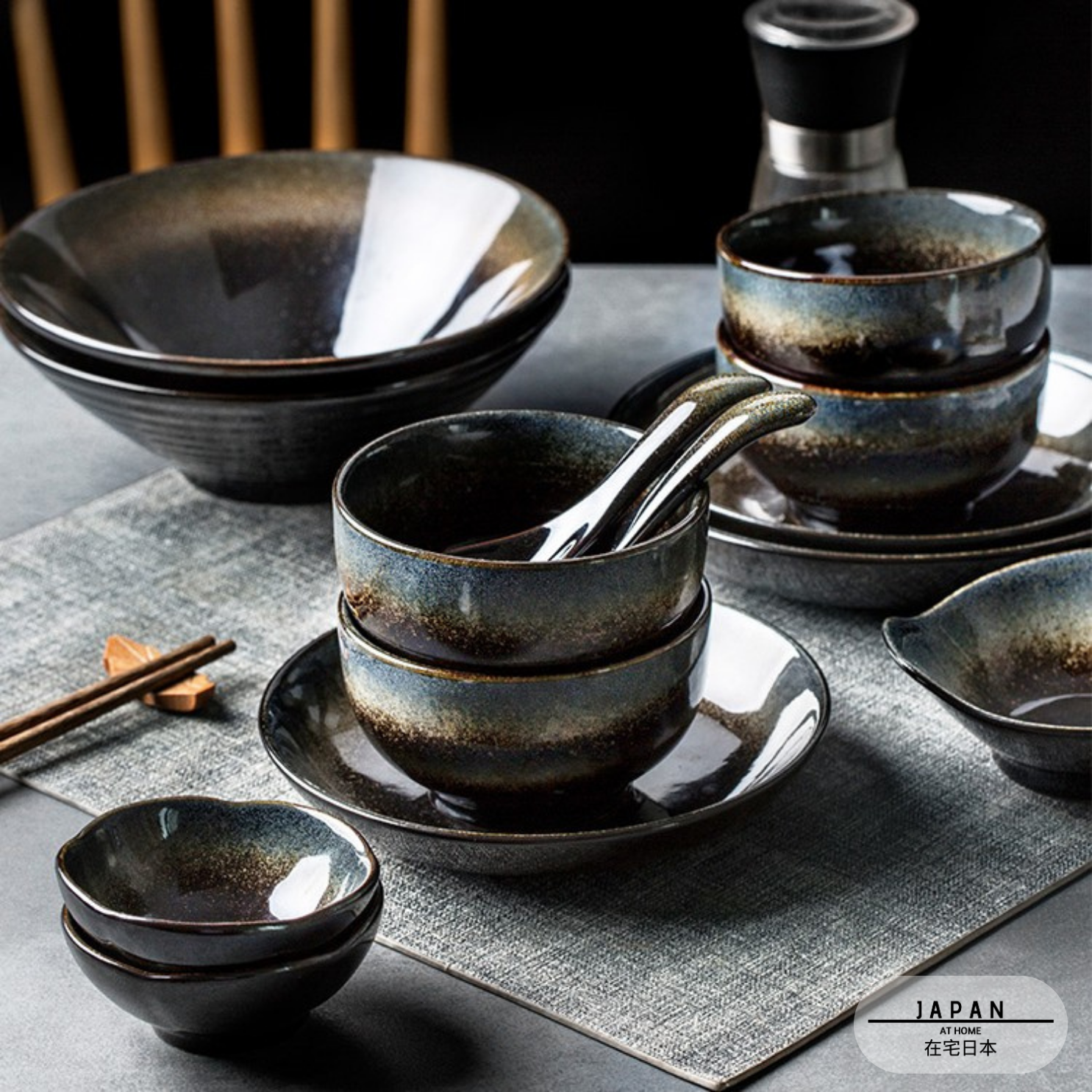 Vaisselle japonaise en céramique "Jigoku"