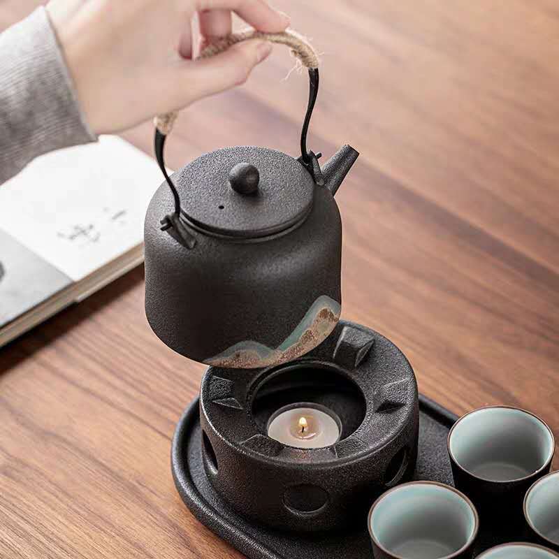 Japanese teapot with "Mountain" stove