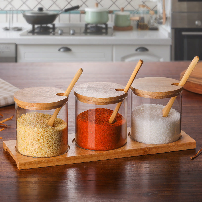 Glass jar with lid "Garasu"