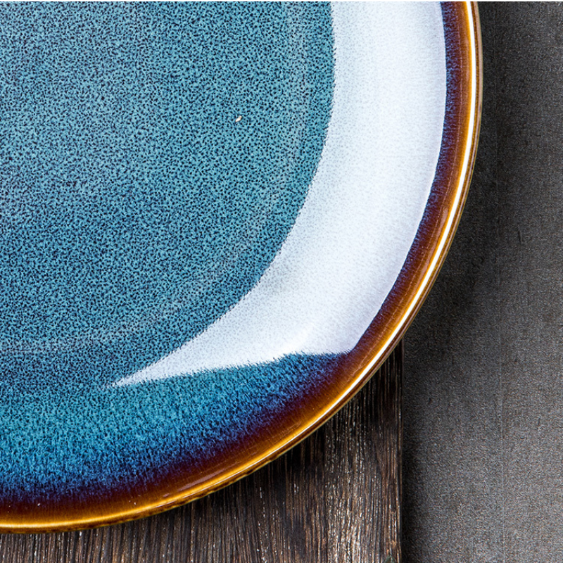 Japanese ceramic plate "Tatsuzo"