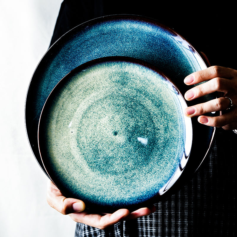 Assiette japonaise en céramique « Tsunoi »