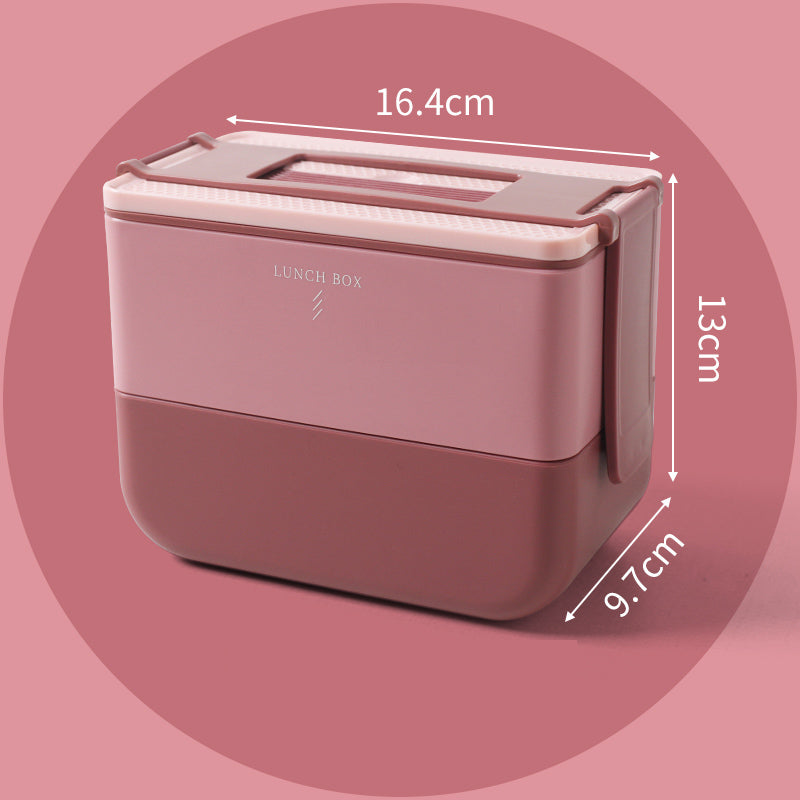 Portable bento box with compartments