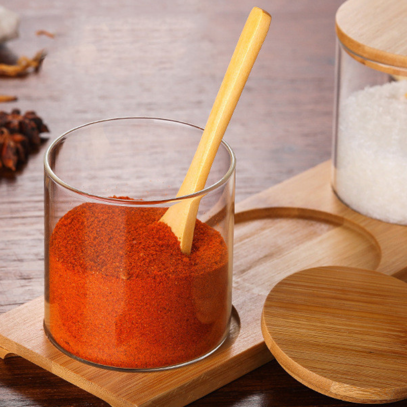 Glass jar with lid "Garasu"