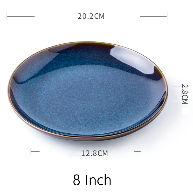 Japanese ceramic plate "Tatsuzo"
