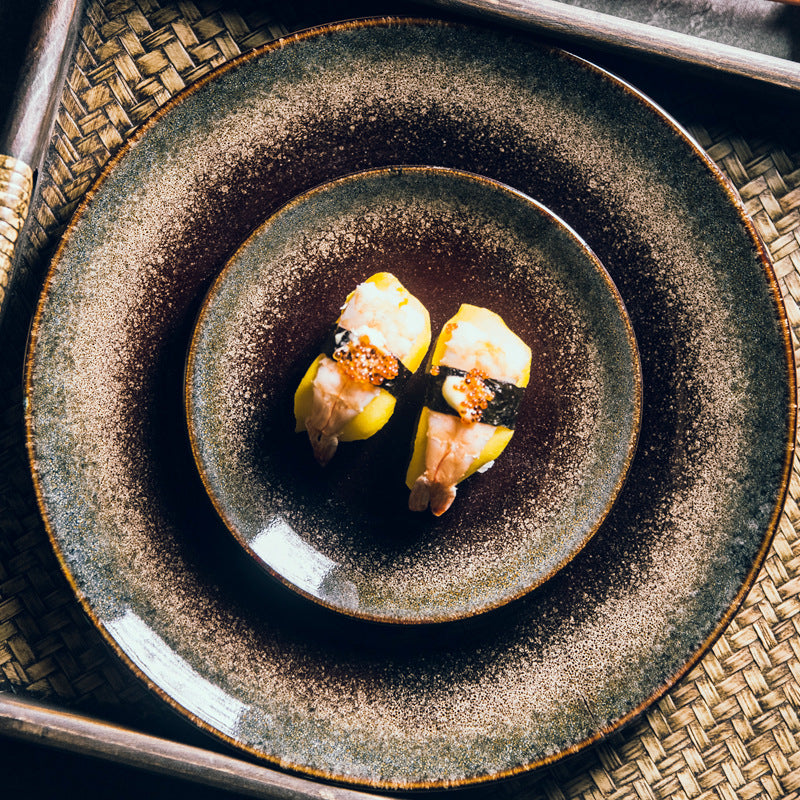 Japanese ceramic plate "Nomi"