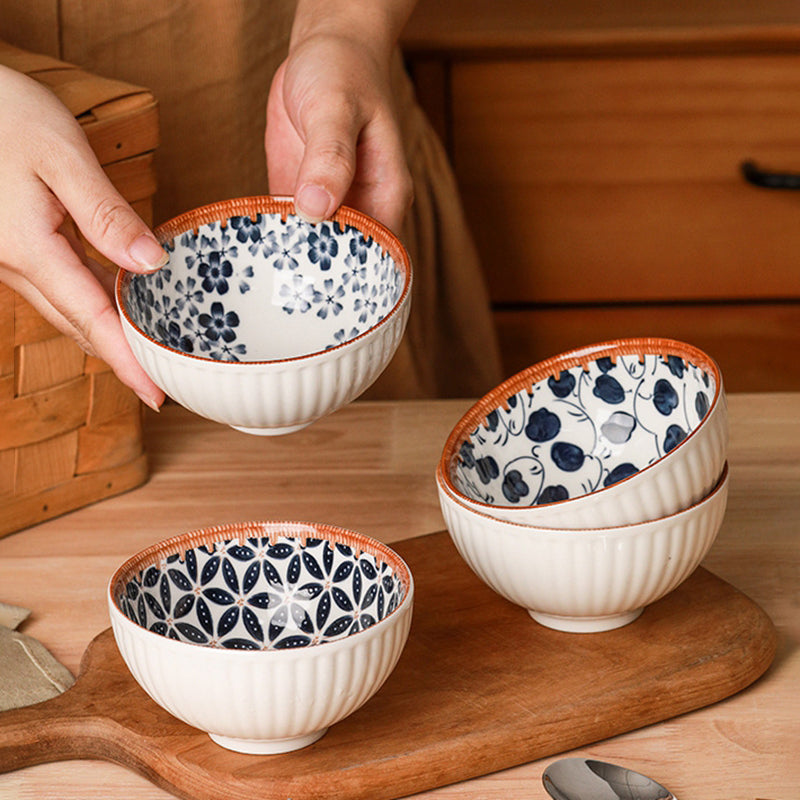 Set of 6 hand-painted "Tama" bowls