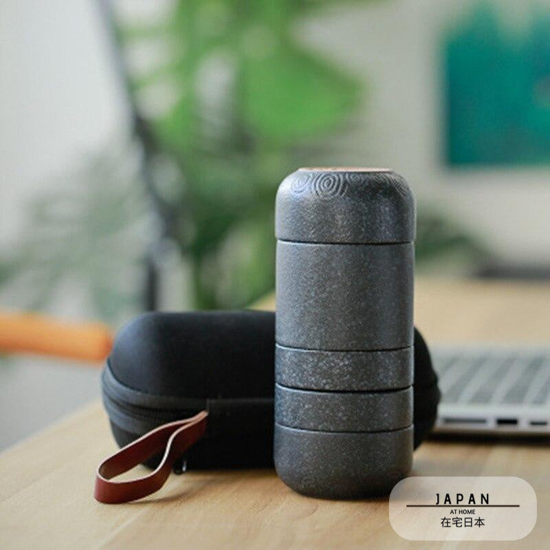 Japanese portable ceramic tea set "Yoshii"