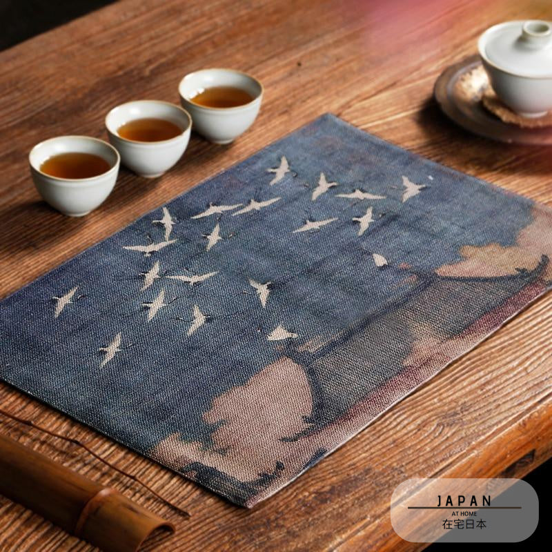 Set de table japonais vintage en toile
