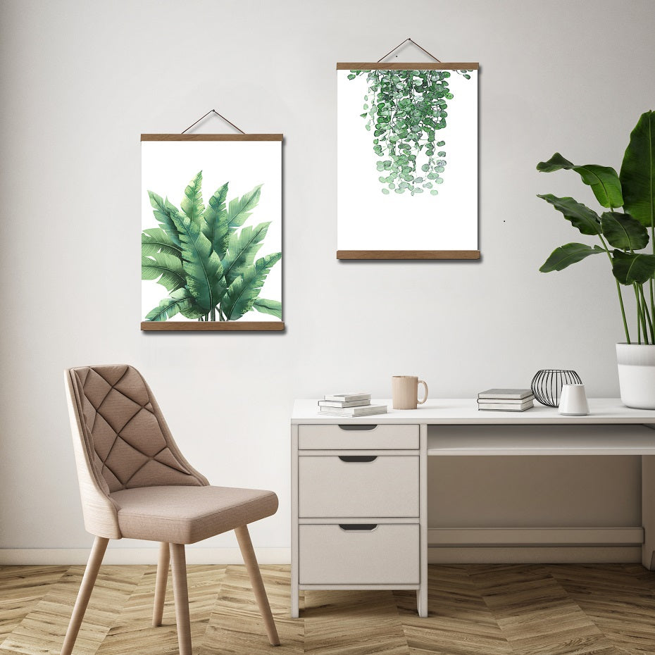 Natural Wood Poster Hanger Frame (2 Colors)