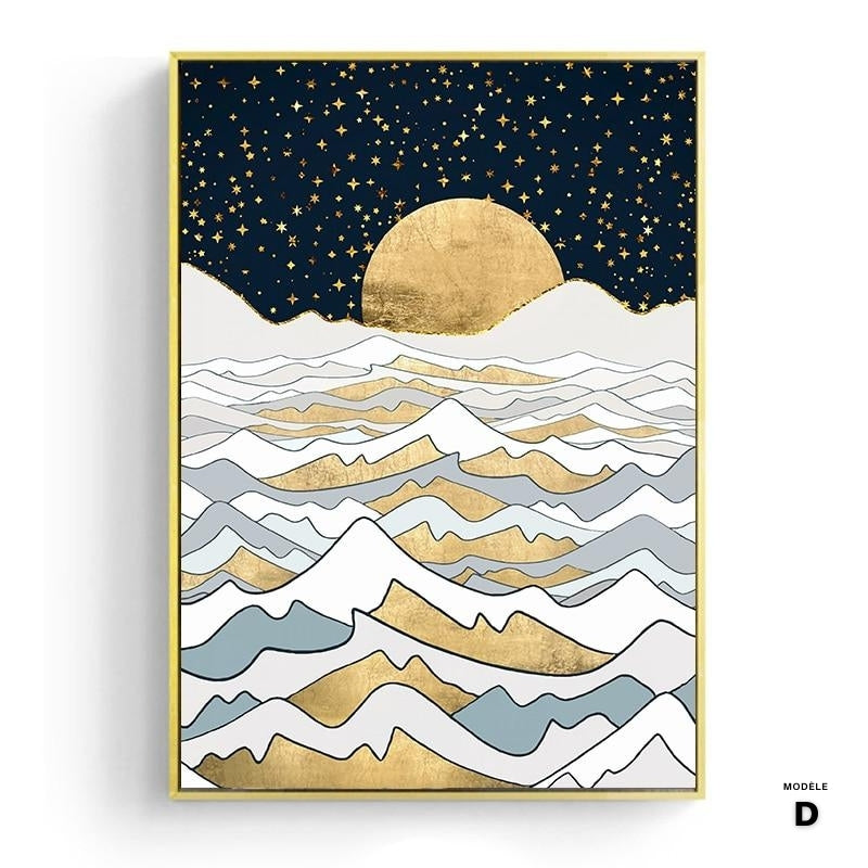 NEW || Japanese poster - Abstract landscape, "Blue Desert"