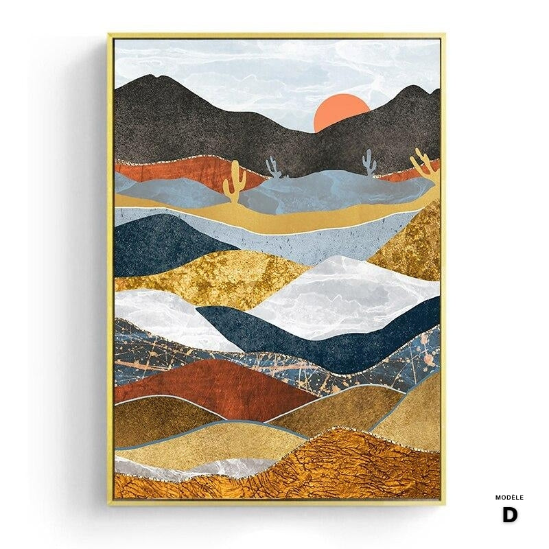 Japanese poster - "Ochre Mountain"