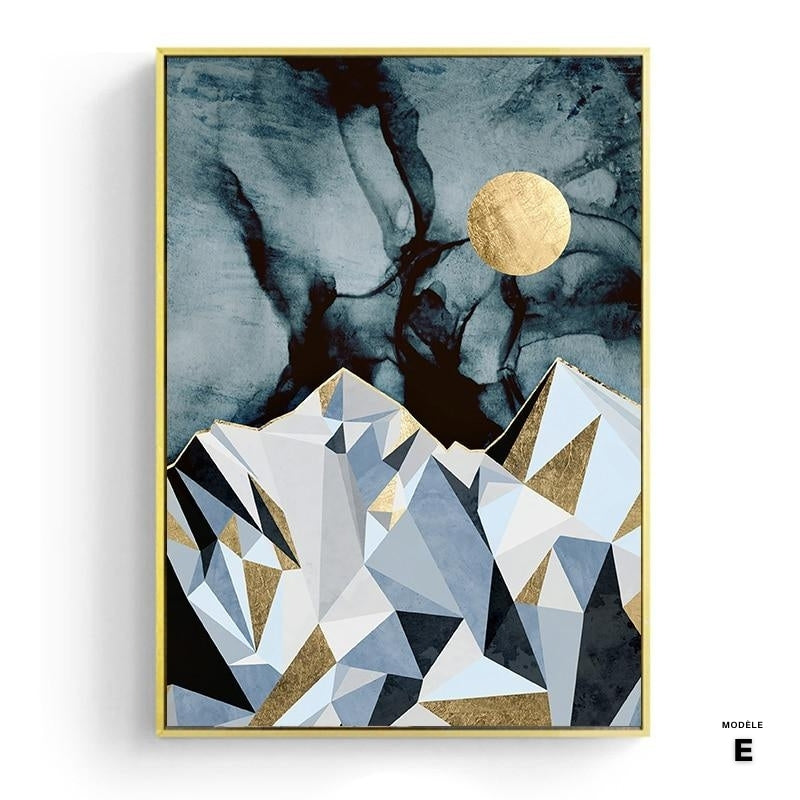 NEW || Japanese poster - Abstract landscape, "Blue Desert"