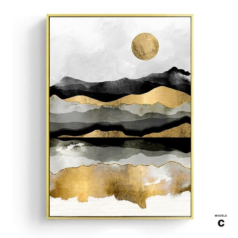 NEW || Japanese poster - Abstract landscape, "Blue Desert"