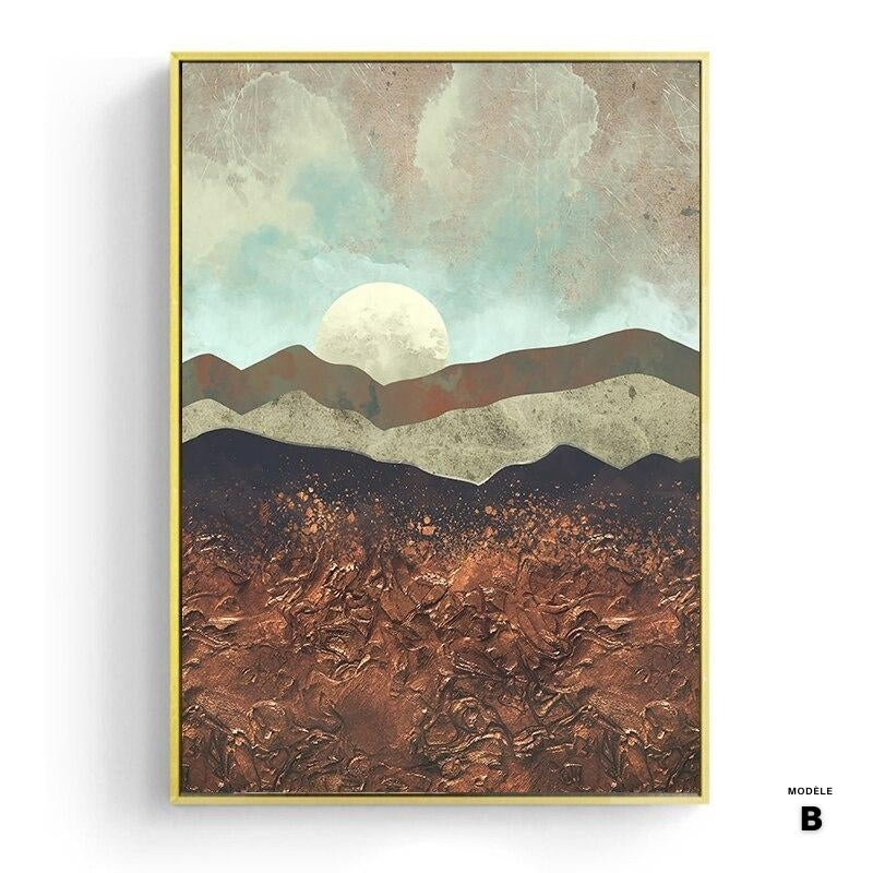 Japanese poster - "Ochre Mountain"