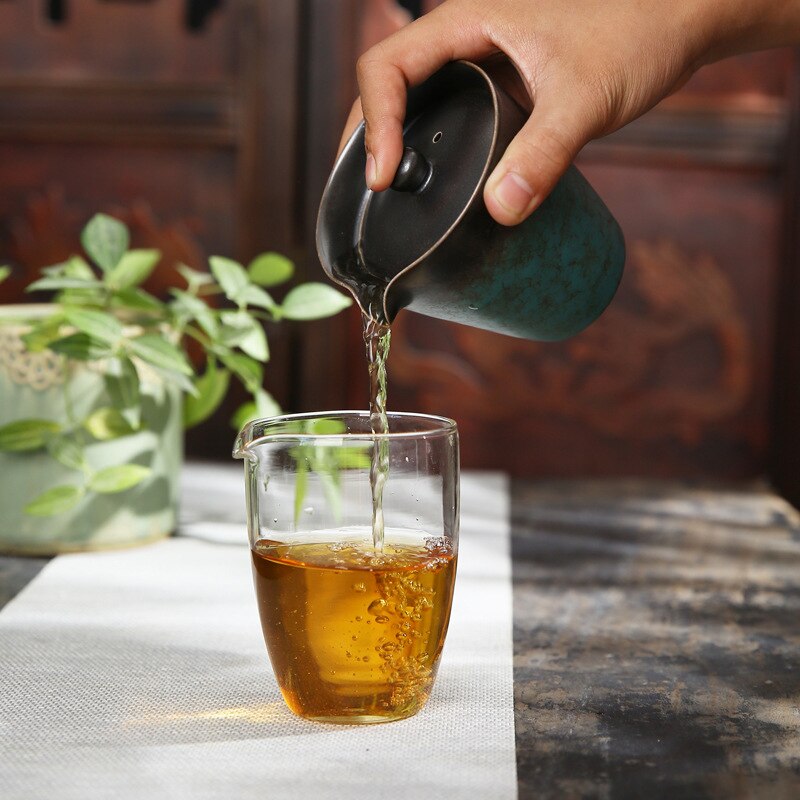 Japanese portable ceramic tea set "Suou"
