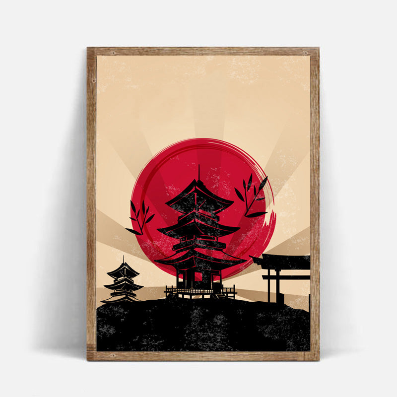 Affiches japonaises style "Dessin à l'encre"