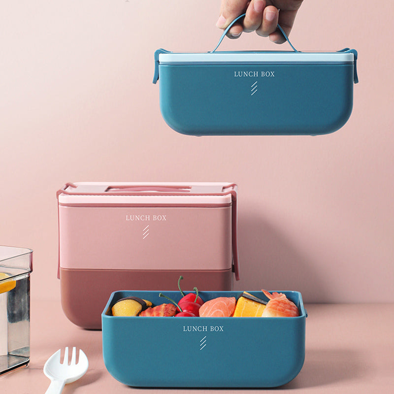 Portable bento box with compartments