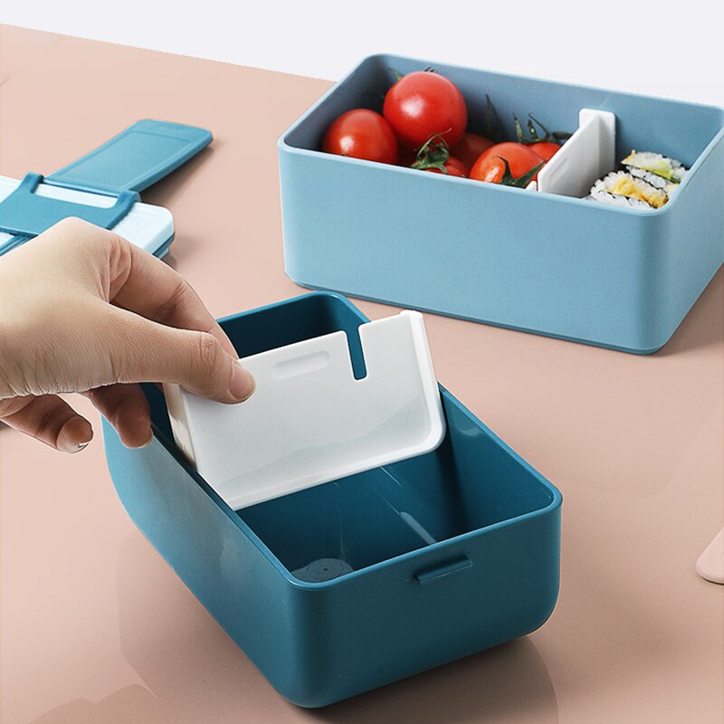 Portable bento box with compartments