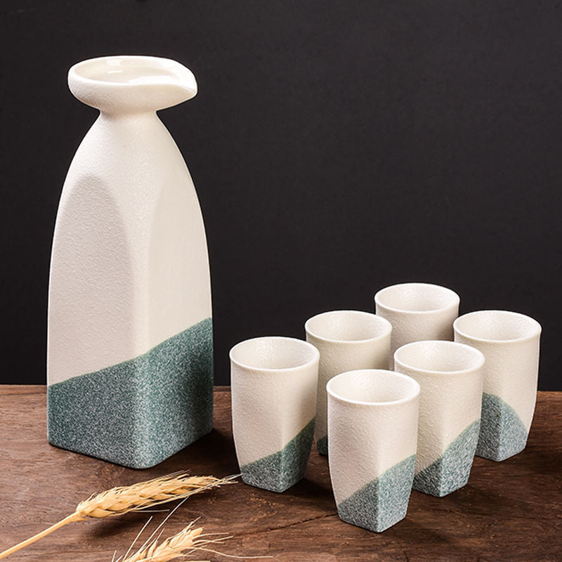 "Iwao" ceramic sake set
