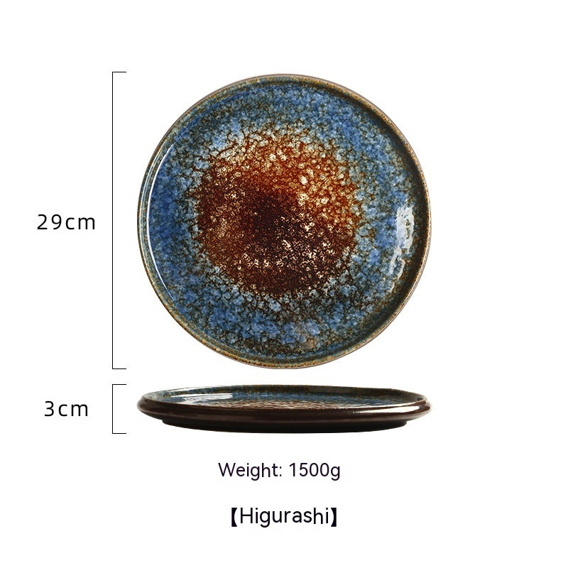 "Hi to kōri" Japanese ceramic plate