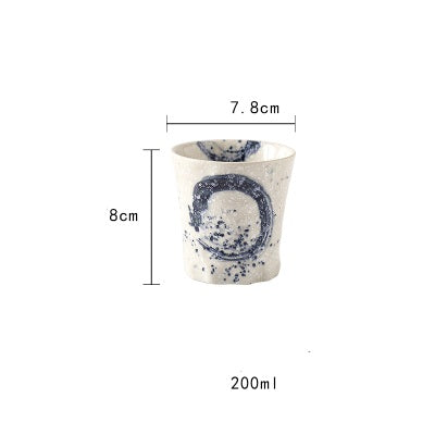 Tasse japonaise en céramique dessinée main « Tsukuda »
