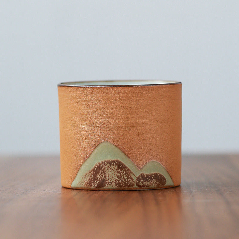 "Mountain" Japanese ceramic teacup