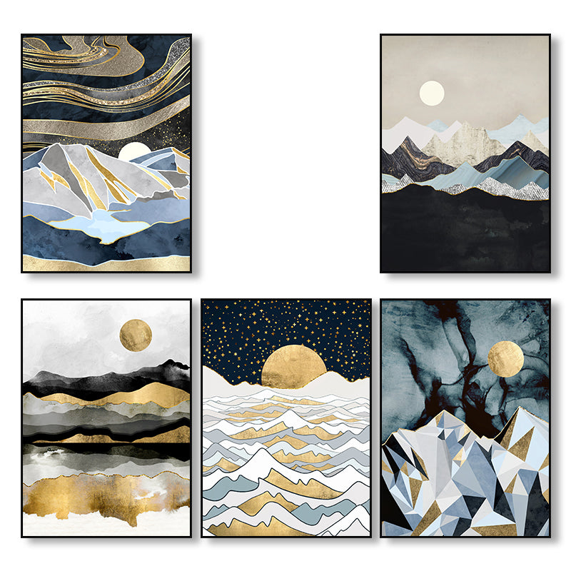 NOUVEAUTÉ || Affiche japonaise - Paysage abstrait, "Désert bleu"