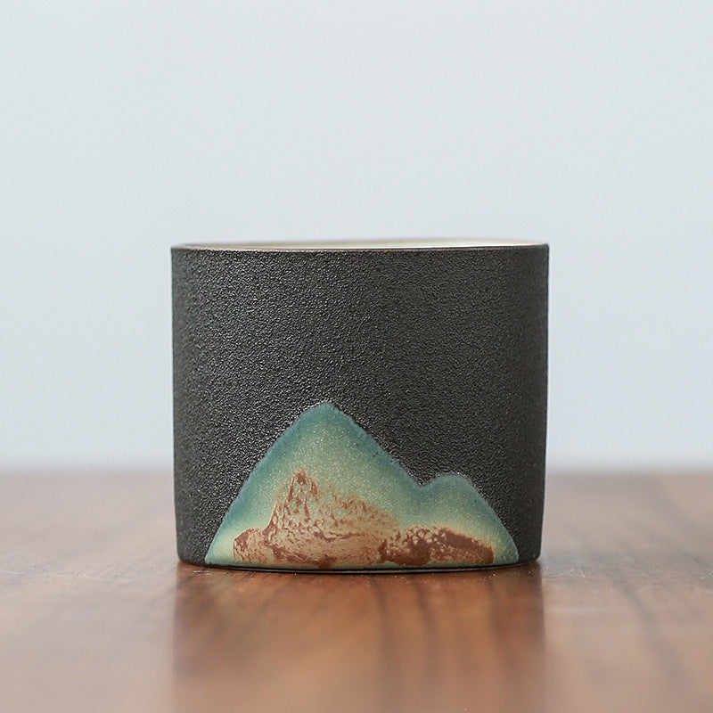 "Mountain" Japanese ceramic teacup