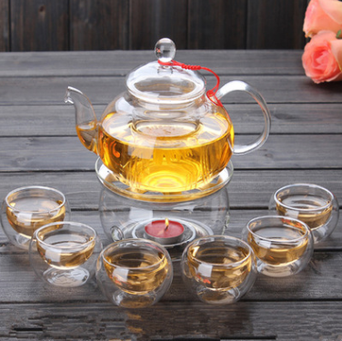 « Onaga » transparent glass tea set