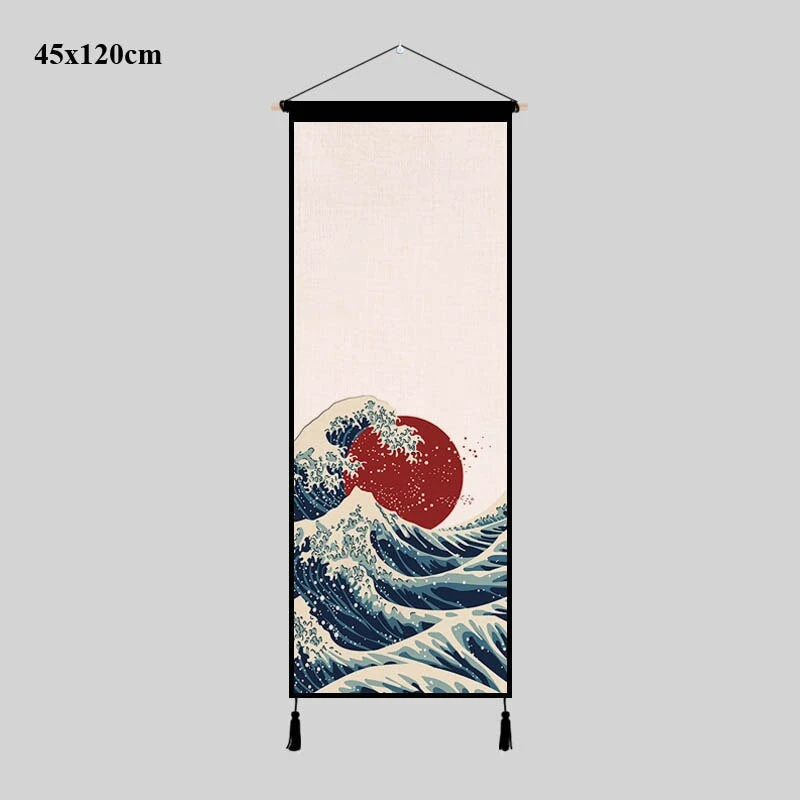 Japanese style living room background wall tapestry