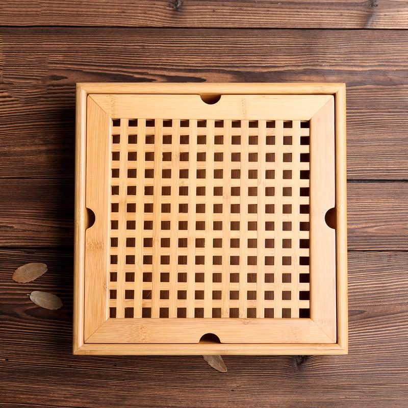 "Japanese Ceremony" high-quality tea tray in natural bamboo