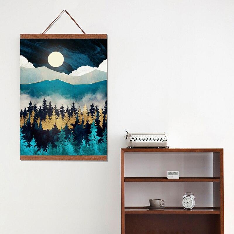 Natural Wood Poster Hanging Frame (2 colours)