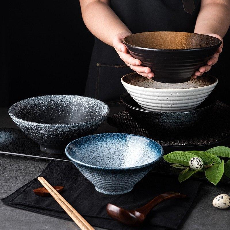 Large ceramic ramen bowl « Wakisaga »