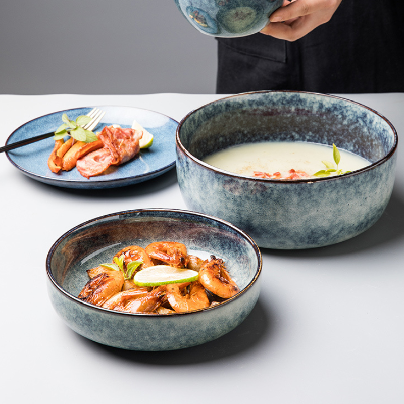Japanese ceramic tableware set "Ueda"